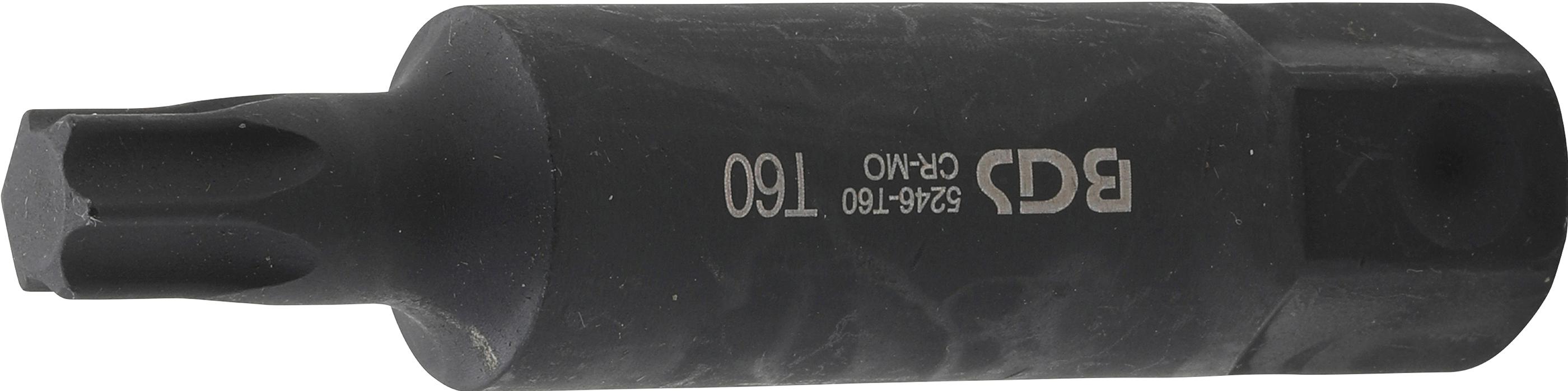 Bit | Länge 100 mm | Antrieb Außensechskant 22 mm | T-Profil (für Torx) T60 BGS5246-T60