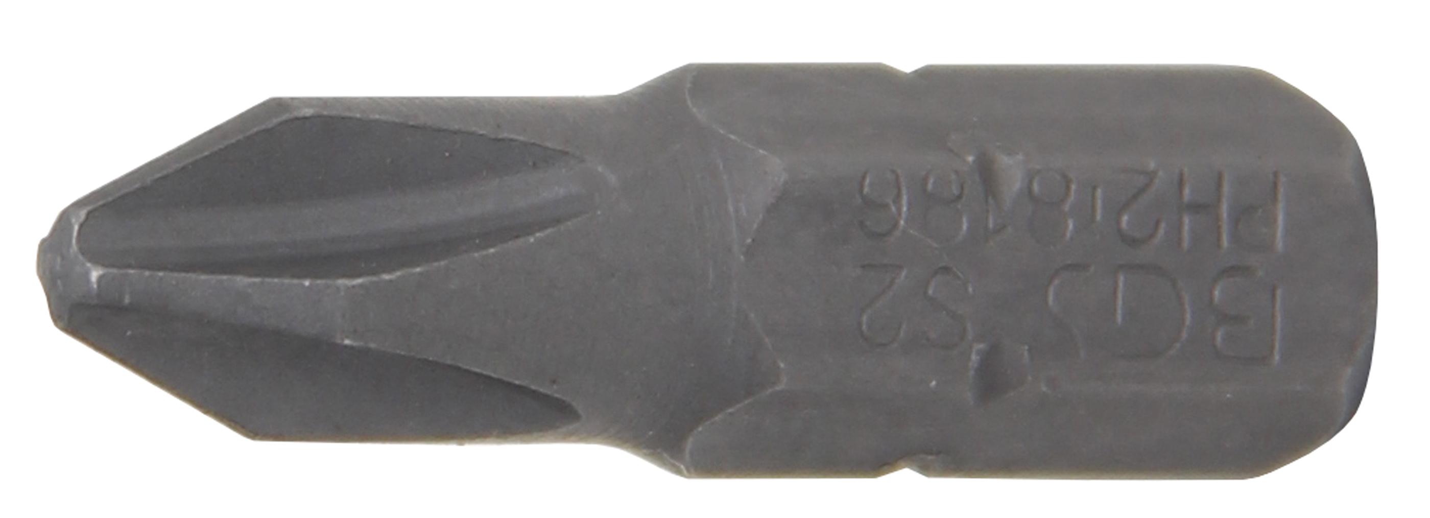 Bit | Länge 25 mm | Antrieb Außensechskant 6,3 mm (1/4") | Kreuzschlitz PH2 BGS8186