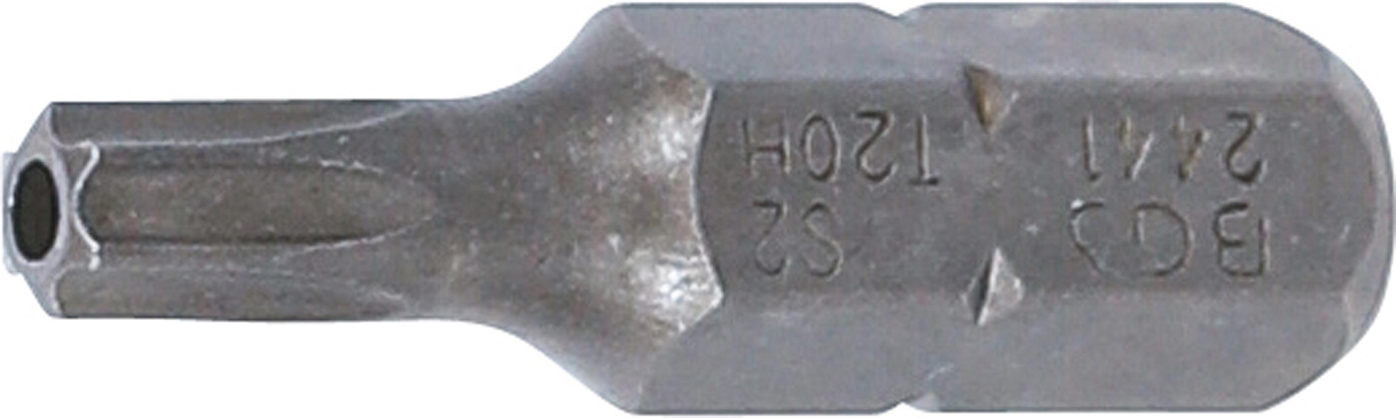 Bit | Länge 25 mm | Antrieb Außensechskant 6,3 mm (1/4") | T-Profil (für Torx) mit Bohrung T20 BGS2441