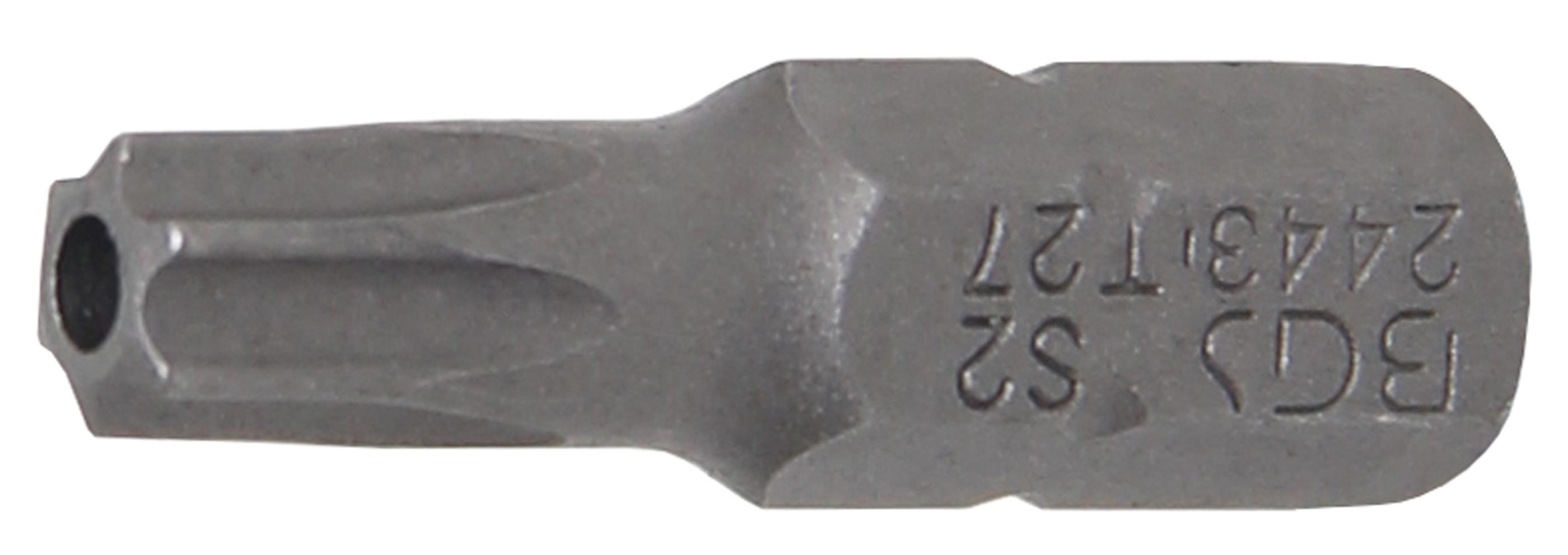 Bit | Länge 25 mm | Antrieb Außensechskant 6,3 mm (1/4") | T-Profil (für Torx) mit Bohrung T27 BGS2443
