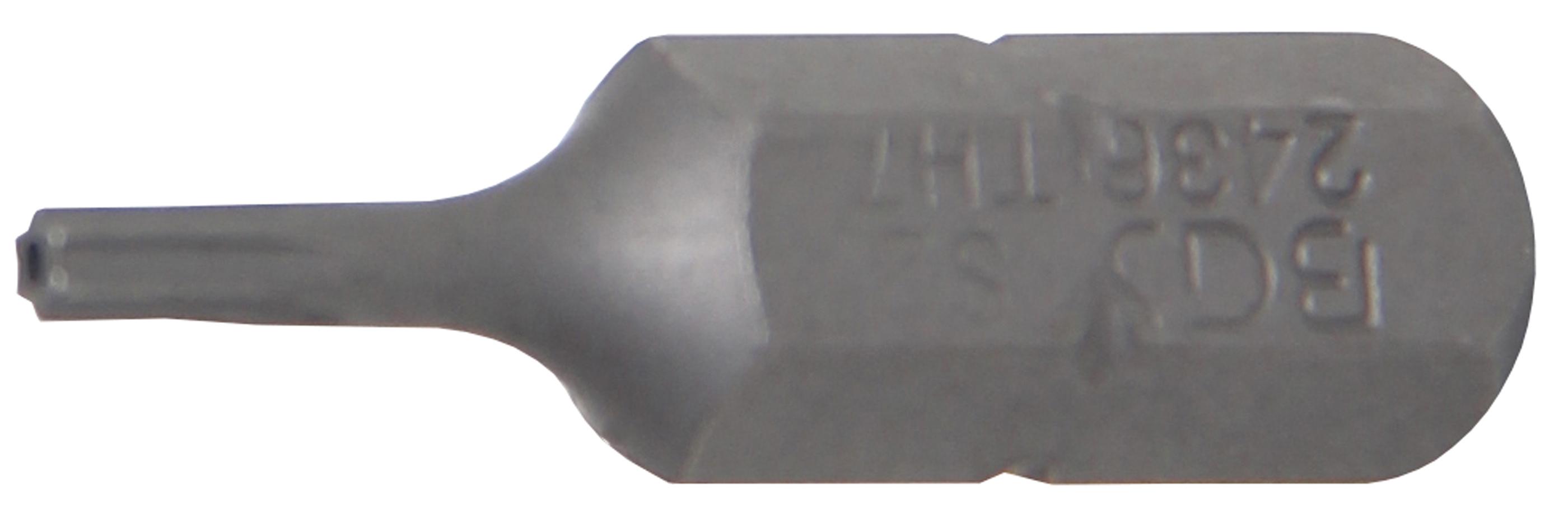 Bit | Länge 25 mm | Antrieb Außensechskant 6,3 mm (1/4") | T-Profil (für Torx) mit Bohrung T7 BGS2436