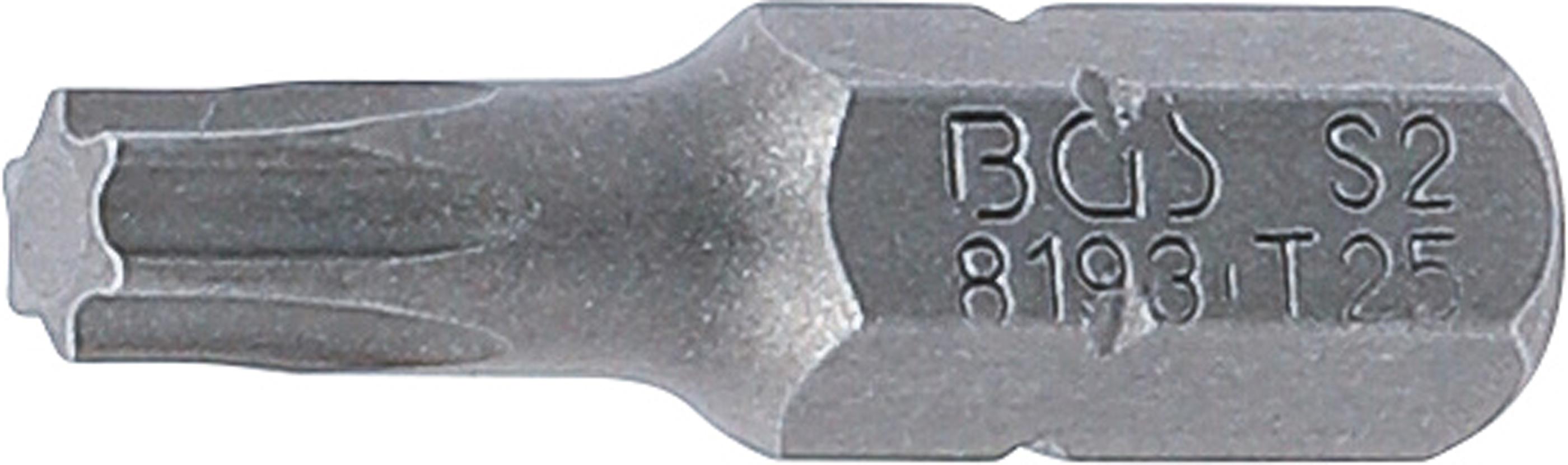 Bit | Länge 25 mm | Antrieb Außensechskant 6,3 mm (1/4") | T-Profil (für Torx) T25 BGS8193
