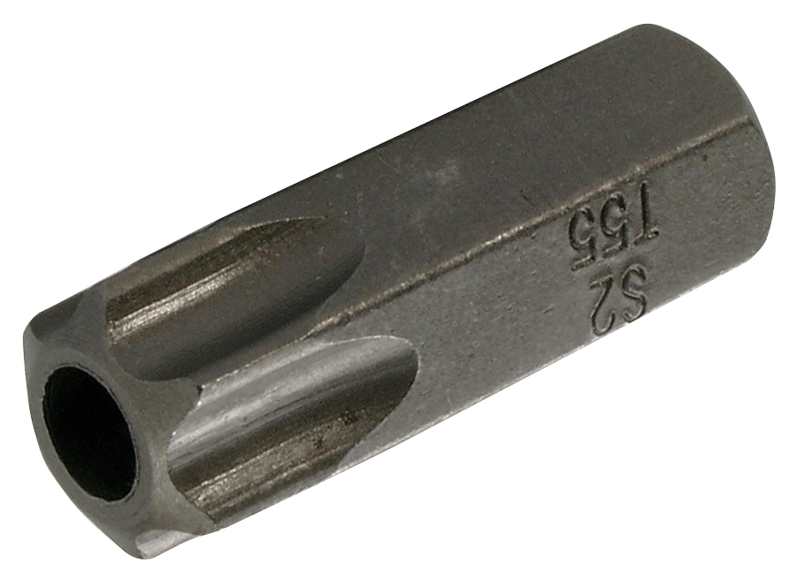 Bit | Länge 30 mm | Antrieb Außensechskant 10 mm (3/8") | T-Profil (für Torx) mit Bohrung T55 BGS4655