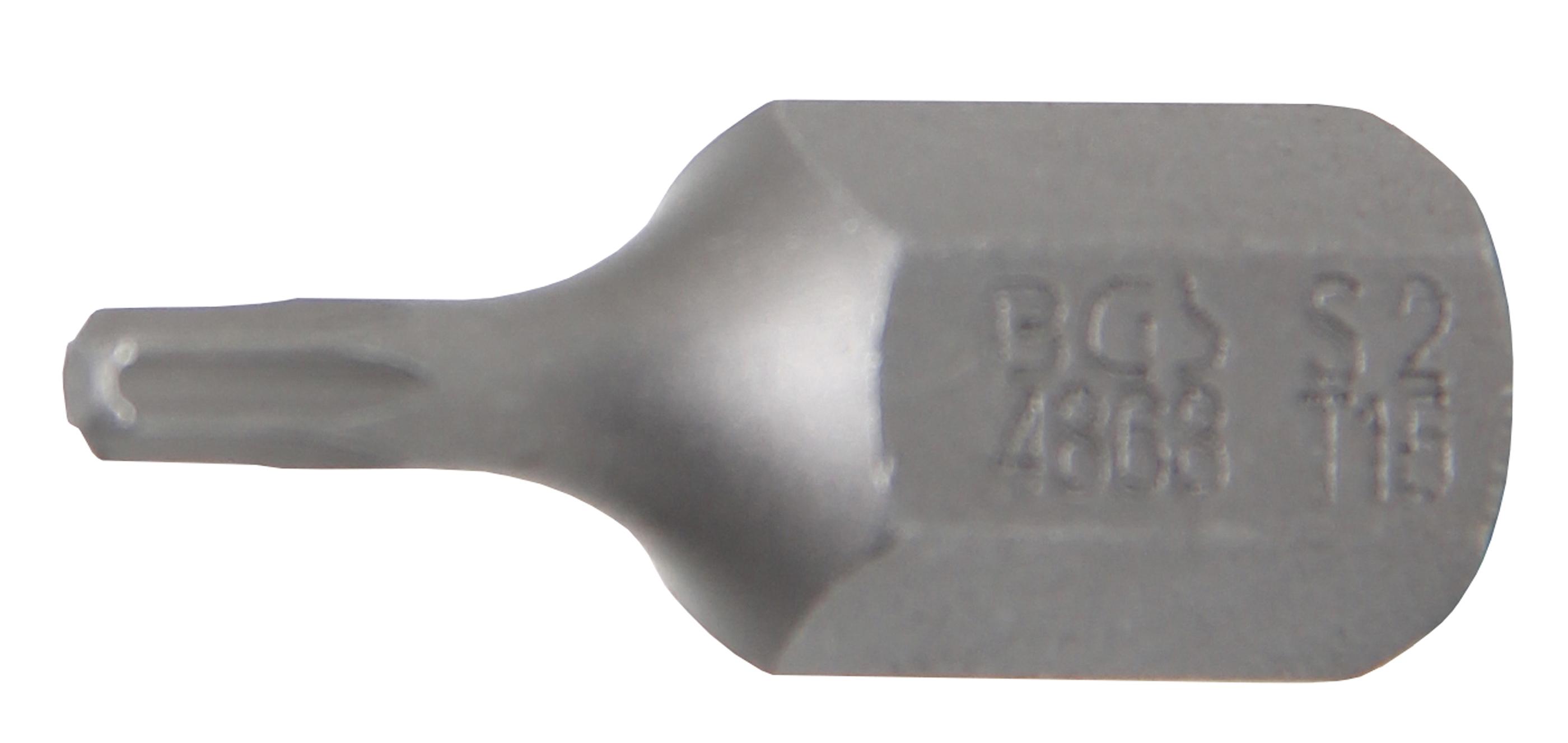 Bit | Länge 30 mm | Antrieb Außensechskant 10 mm (3/8") | T-Profil (für Torx) T15 BGS4868