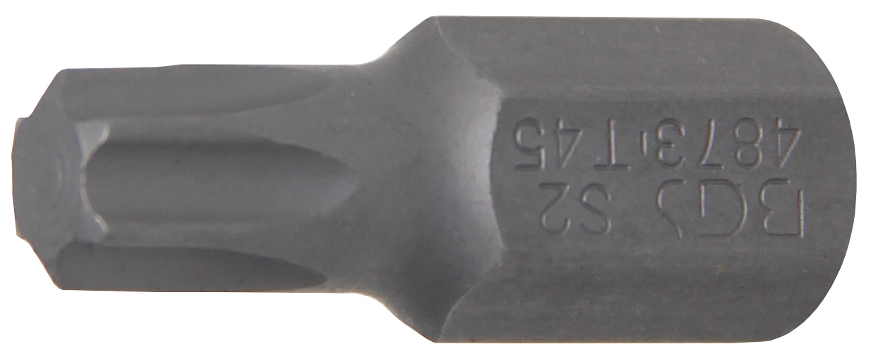 Bit | Länge 30 mm | Antrieb Außensechskant 10 mm (3/8") | T-Profil (für Torx) T45 BGS4873