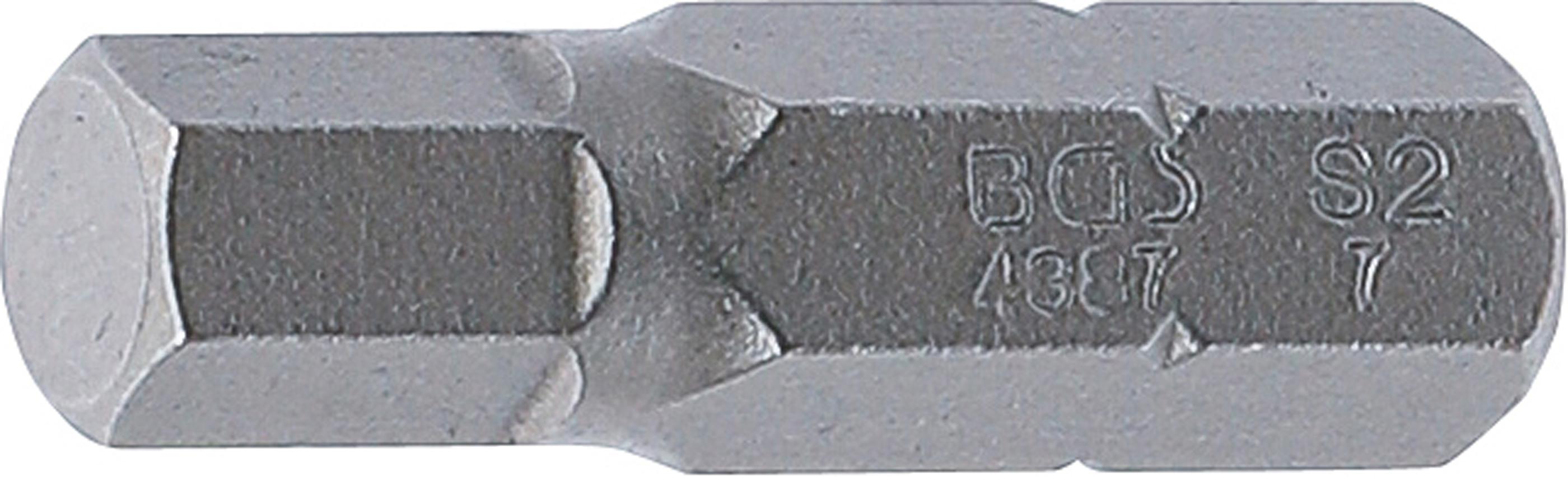 Bit | Länge 30 mm | Antrieb Außensechskant 8 mm (5/16") | Innensechskant 7 mm BGS4387