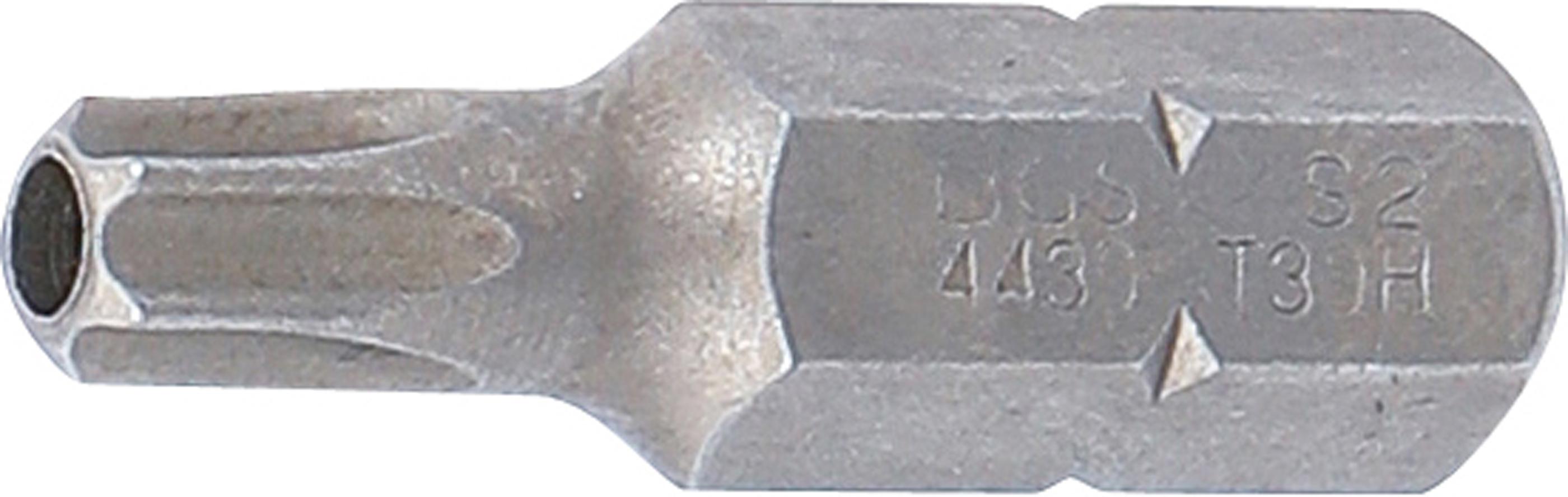 Bit | Länge 30 mm | Antrieb Außensechskant 8 mm (5/16") | T-Profil (für Torx) mit Bohrung T30 BGS4430