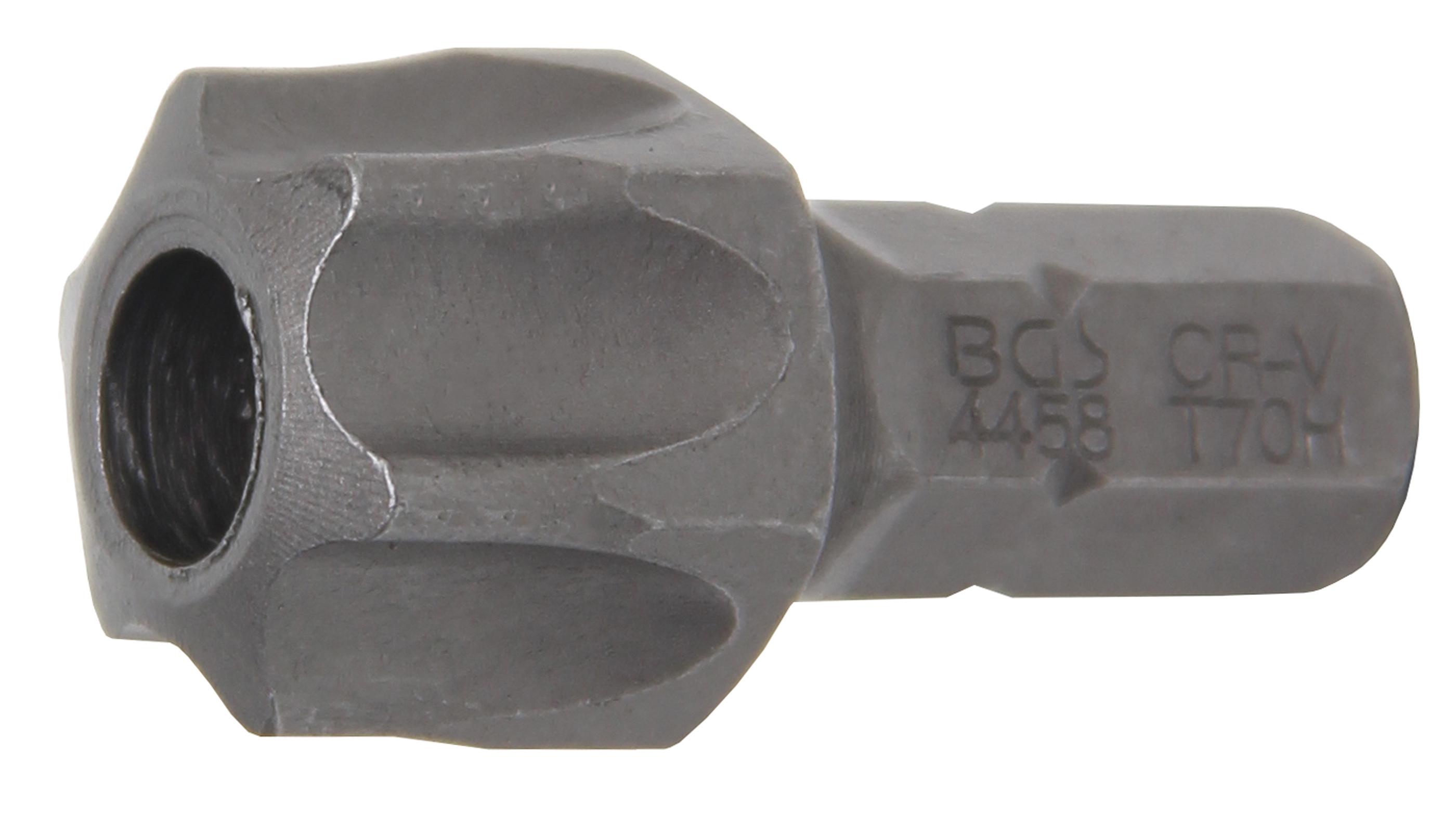 Bit | Länge 30 mm | Antrieb Außensechskant 8 mm (5/16") | T-Profil (für Torx) mit Bohrung T70 BGS4458