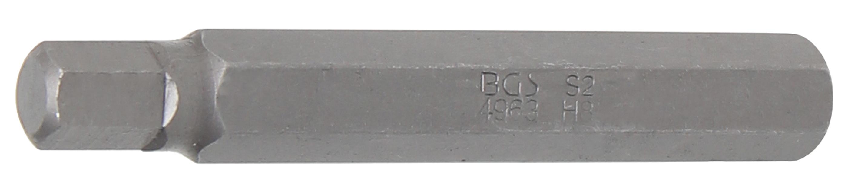 Bit | Länge 75 mm | Antrieb Außensechskant 10 mm (3/8") | Innensechskant 8 mm BGS4963