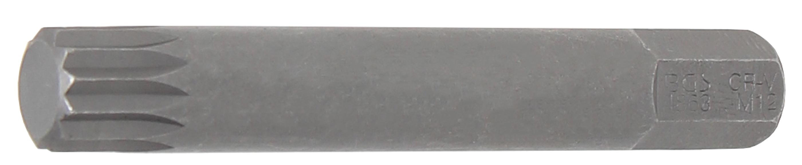 Bit | Länge 75 mm | Antrieb Außensechskant 10 mm (3/8") | Innenvielzahn (für XZN) M12 BGS4863