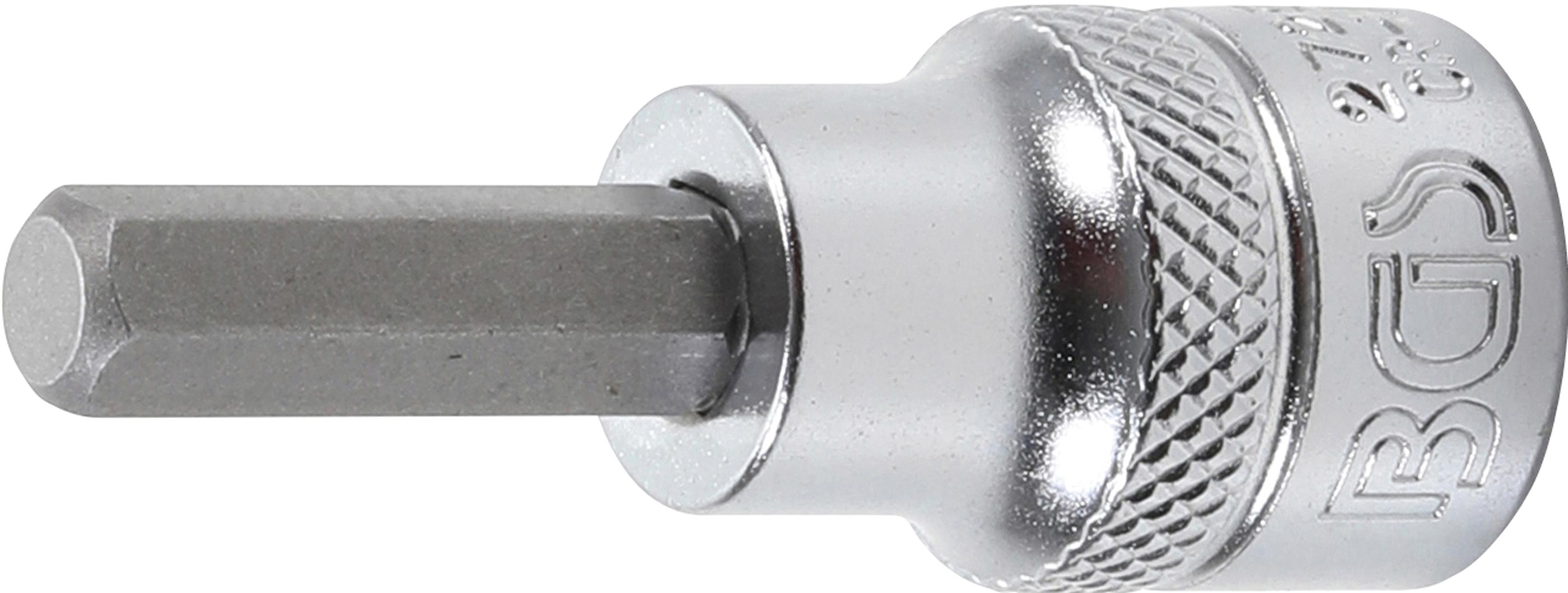 Bit-Einsatz | Antrieb Innenvierkant 10 mm (3/8") | Innensechskant 1/4" BGS2725