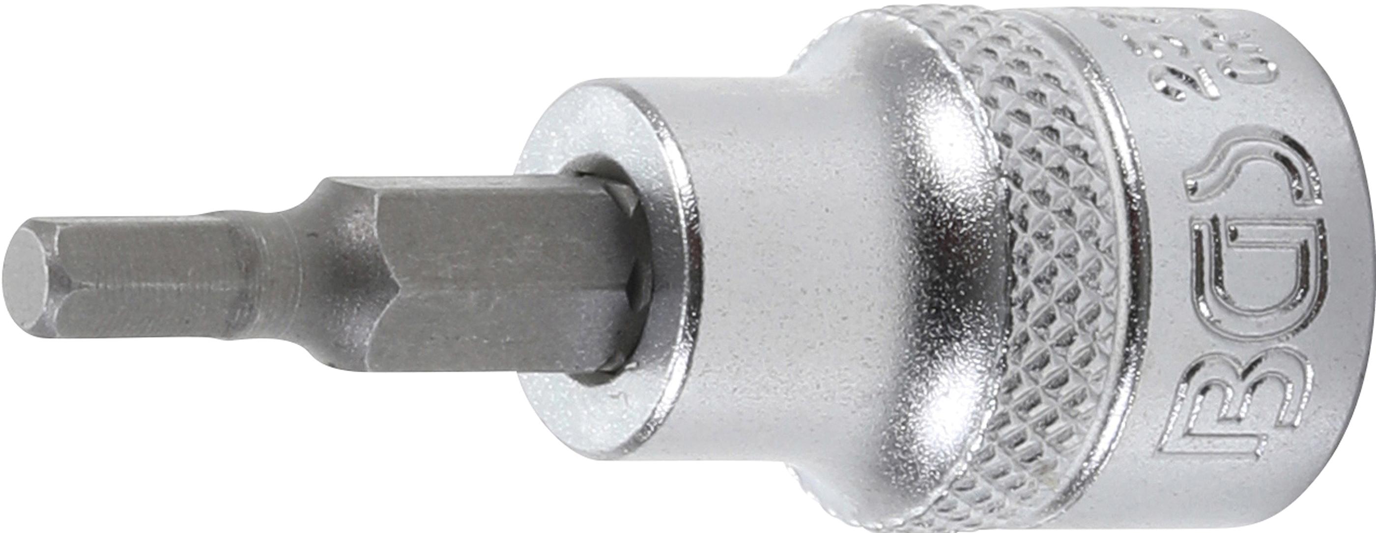 Bit-Einsatz | Antrieb Innenvierkant 10 mm (3/8") | Innensechskant 4 mm BGS2577