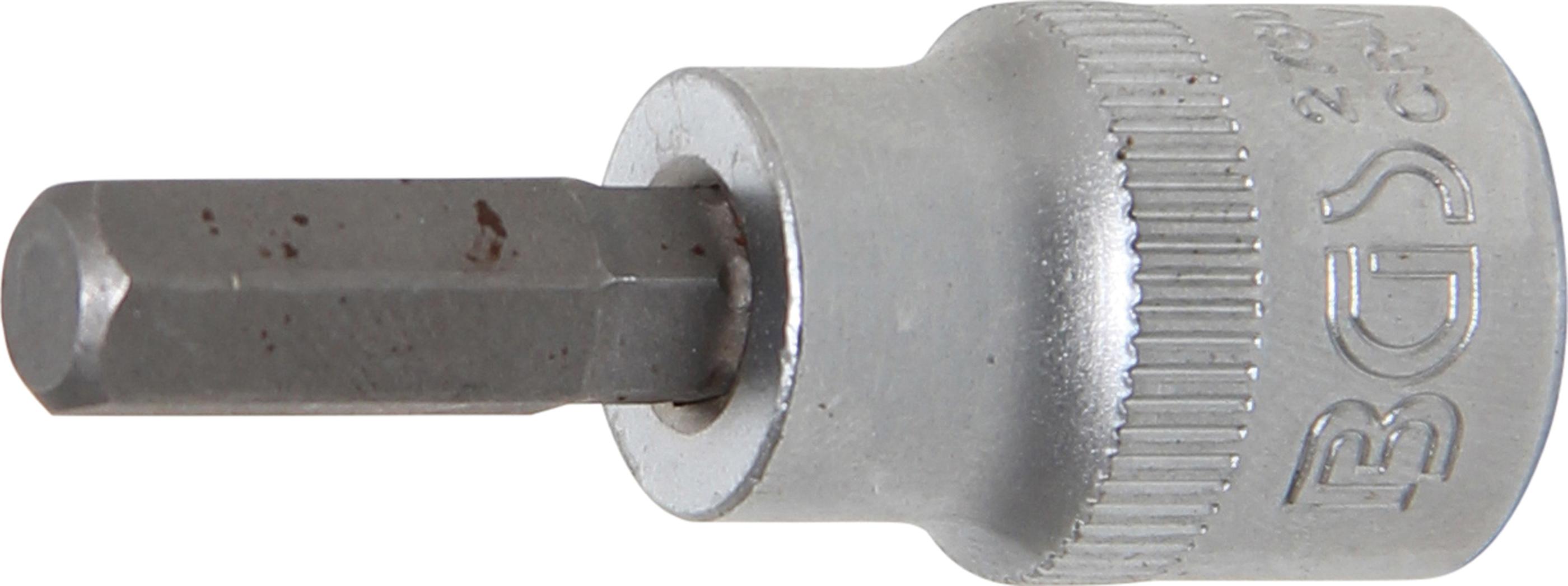 Bit-Einsatz | Antrieb Innenvierkant 10 mm (3/8") | Innensechskant 9/32" BGS2730