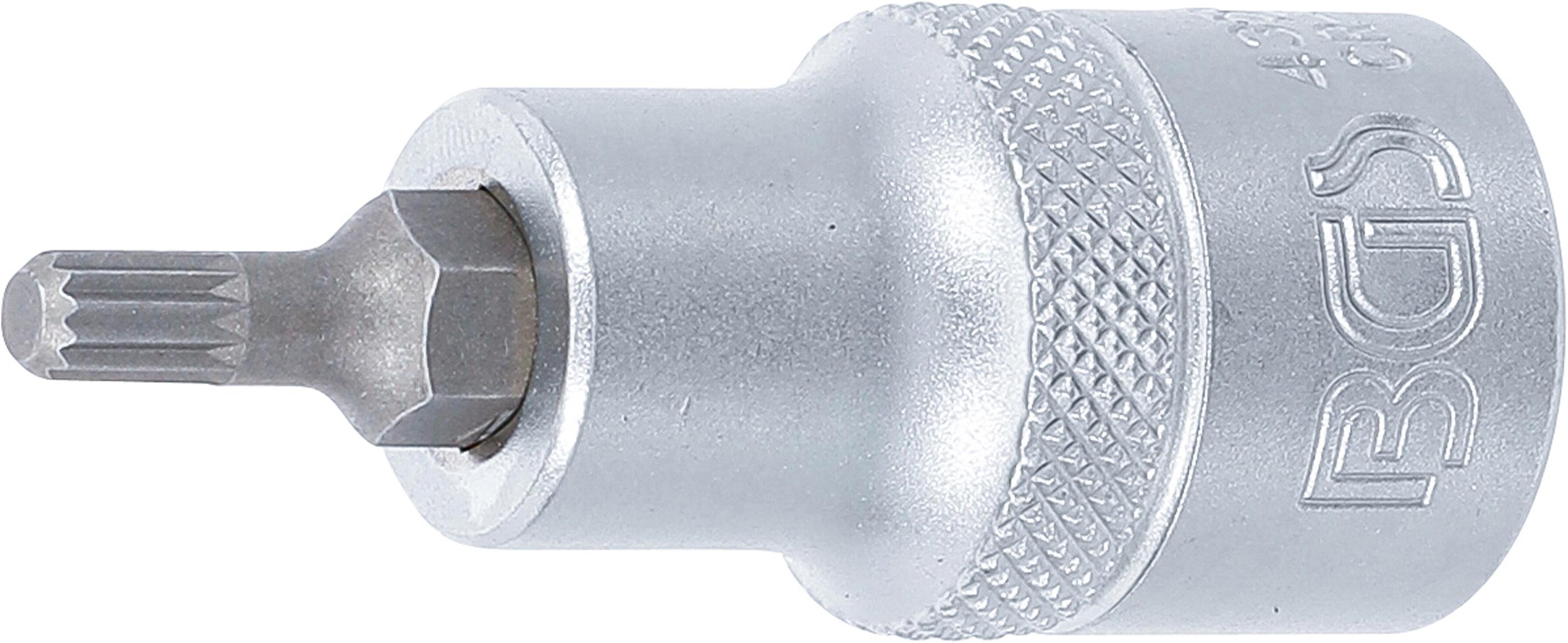 Bit-Einsatz | Antrieb Innenvierkant 12,5 mm (1/2") | Innenvielzahn (für XZN) M5 BGS4350