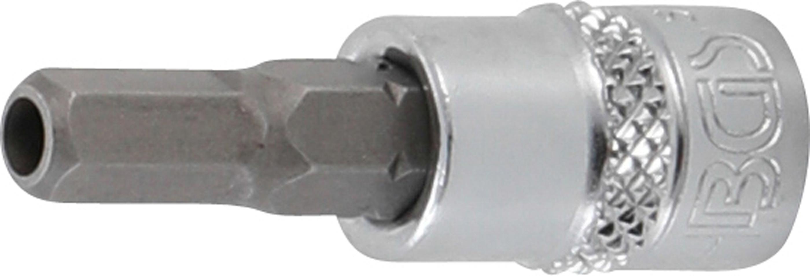 Bit-Einsatz | Antrieb Innenvierkant 6,3 mm (1/4") | Innensechskant mit Bohrung 5,5 mm BGS5156-5-5