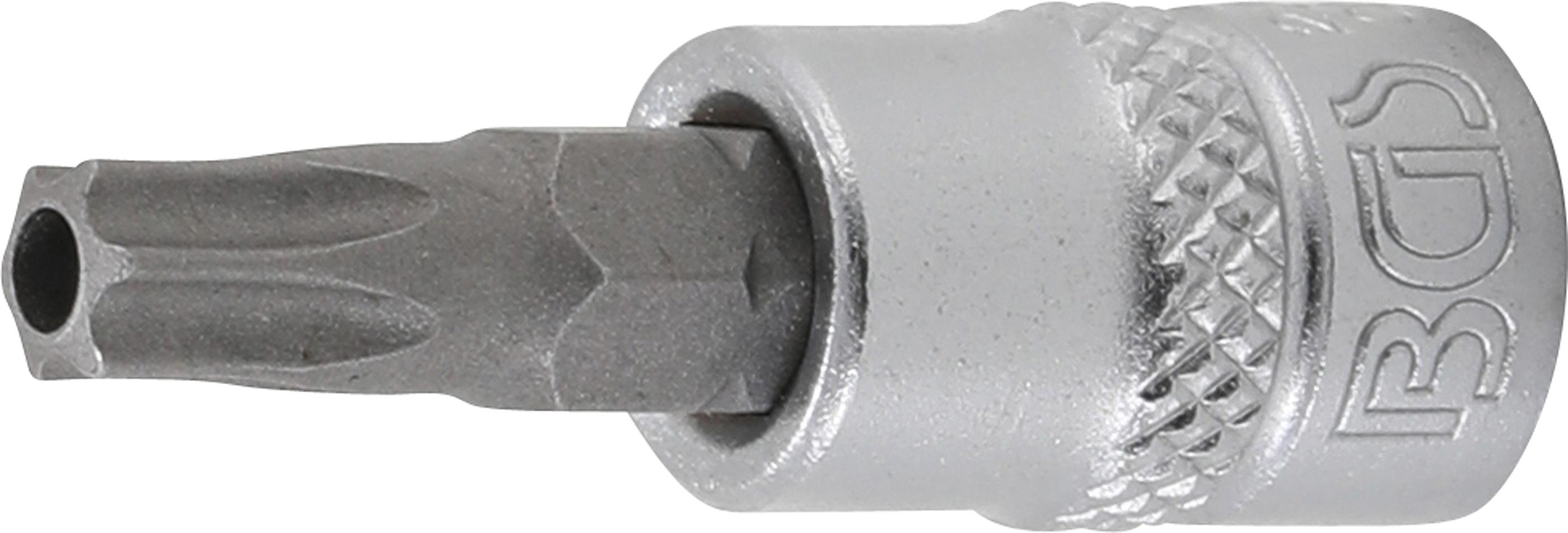 Bit-Einsatz | Antrieb Innenvierkant 6,3 mm (1/4") | T-Profil (für Torx) mit Bohrung T30 BGS2362