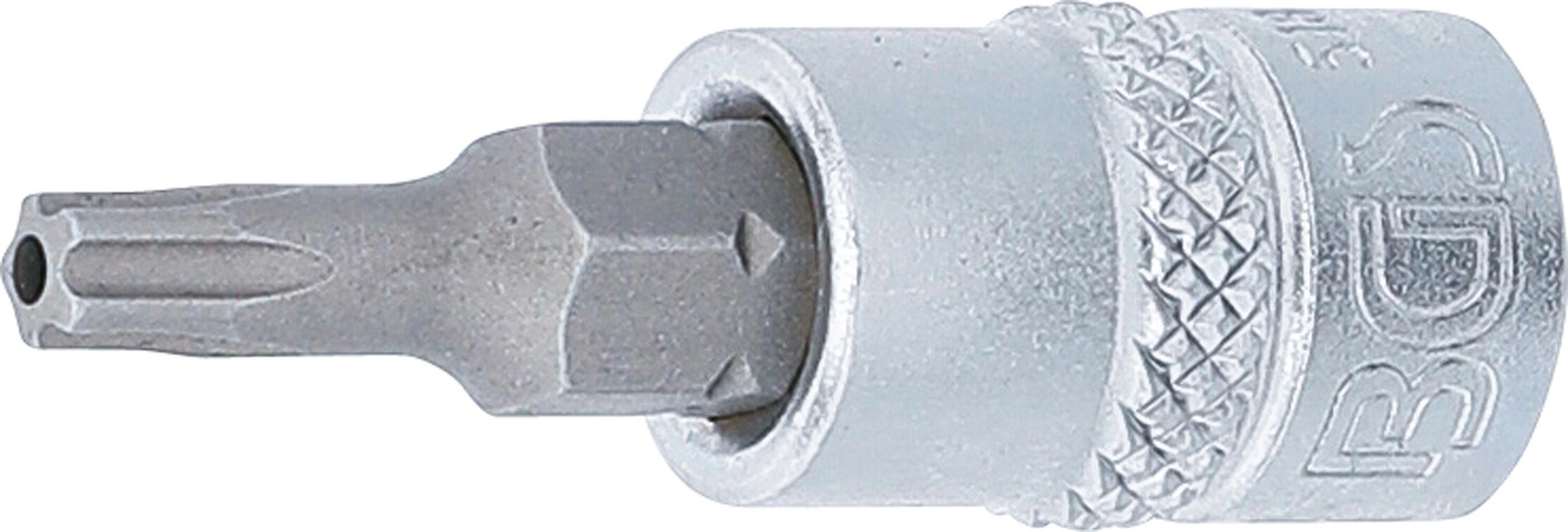 Bit-Einsatz | Antrieb Innenvierkant 6,3 mm (1/4") | TS-Profil (für Torx Plus) mit Bohrung TS20 BGS5184-TS20
