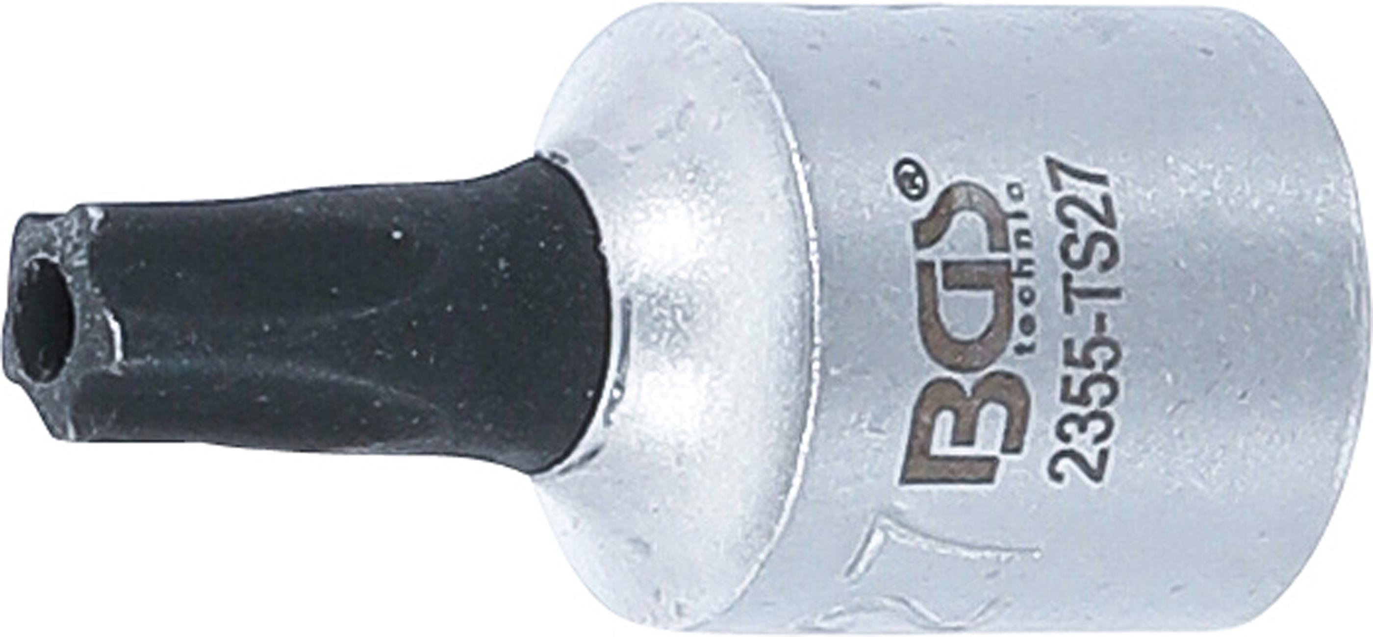 Bit-Einsatz | Antrieb Innenvierkant 6,3 mm (1/4") | TS-Profil (für Torx Plus) mit Bohrung TS27 BGS2355-TS27