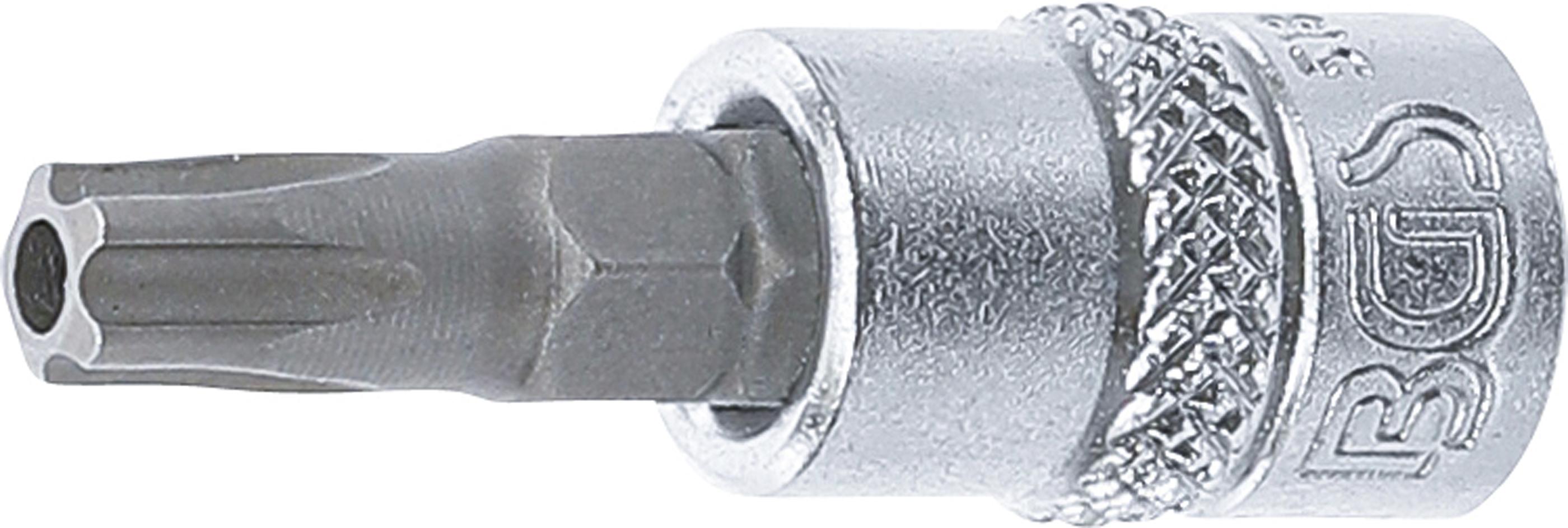 Bit-Einsatz | Antrieb Innenvierkant 6,3 mm (1/4") | TS-Profil (für Torx Plus) mit Bohrung TS30 BGS5184-TS30