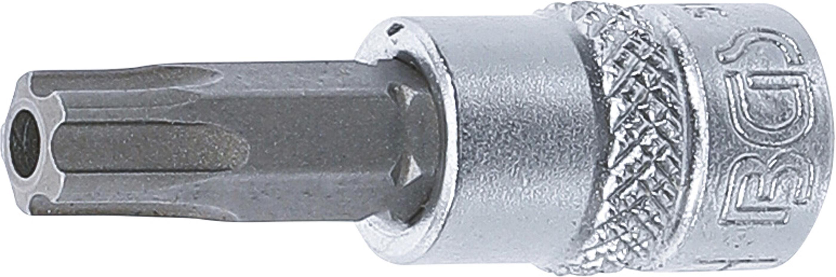 Bit-Einsatz | Antrieb Innenvierkant 6,3 mm (1/4") | TS-Profil (für Torx Plus) mit Bohrung TS40 BGS5184-TS40