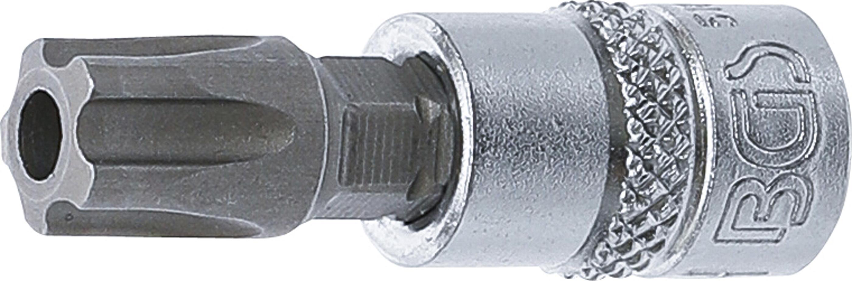 Bit-Einsatz | Antrieb Innenvierkant 6,3 mm (1/4") | TS-Profil (für Torx Plus) mit Bohrung TS50 BGS5184-TS50