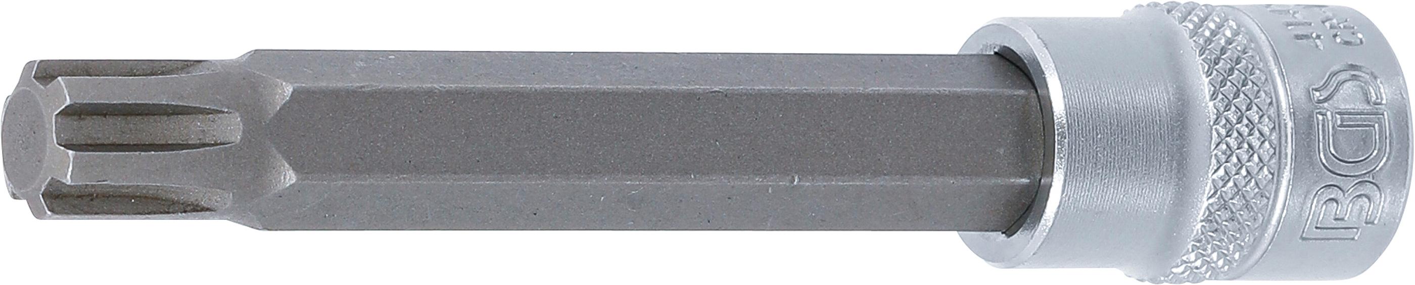 Bit-Einsatz | Länge 100 mm | Antrieb Innenvierkant 10 mm (3/8") | Keil-Profil (für RIBE) M10 BGS4145