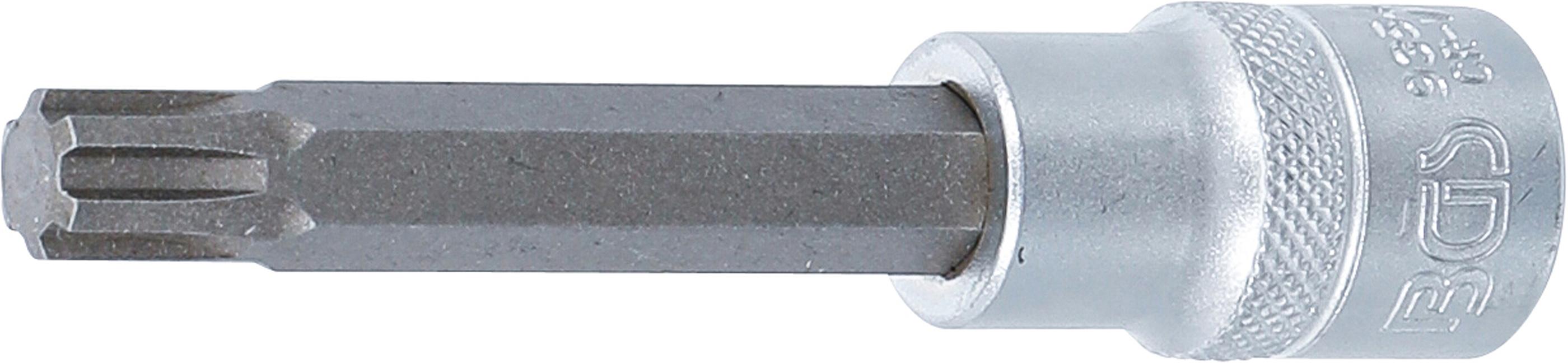 Bit-Einsatz | Länge 100 mm | Antrieb Innenvierkant 12,5 mm (1/2") | Keil-Profil (für Ribe) M10,3 BGS9354