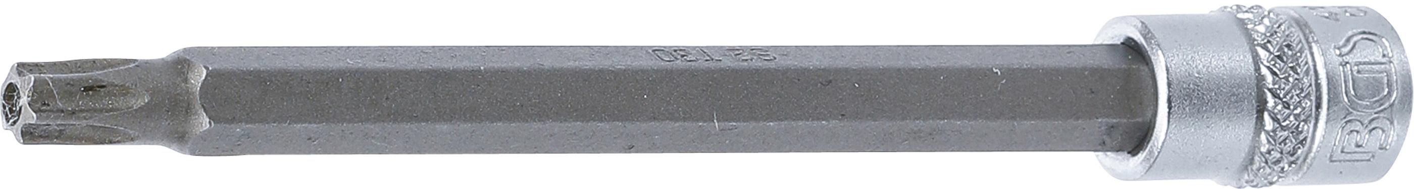 Bit-Einsatz | Länge 100 mm | Antrieb Innenvierkant 6,3 mm (1/4") | T-Profil (für Torx) mit Bohrung T30 BGS4203