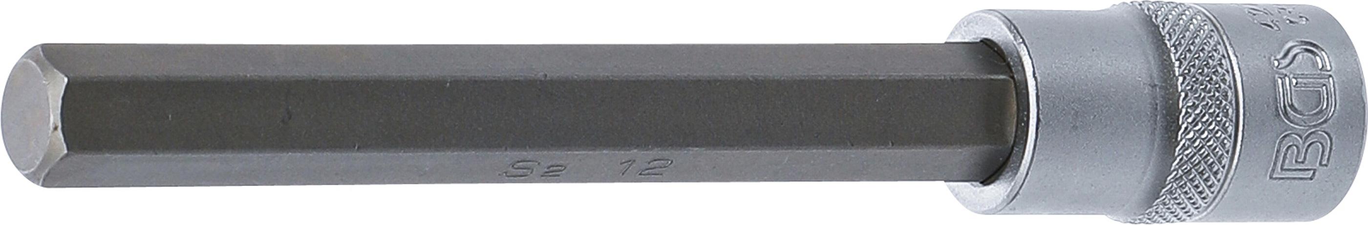 Bit-Einsatz | Länge 140 mm | Antrieb Innenvierkant 12,5 mm (1/2") | Innensechskant 12 mm BGS4273