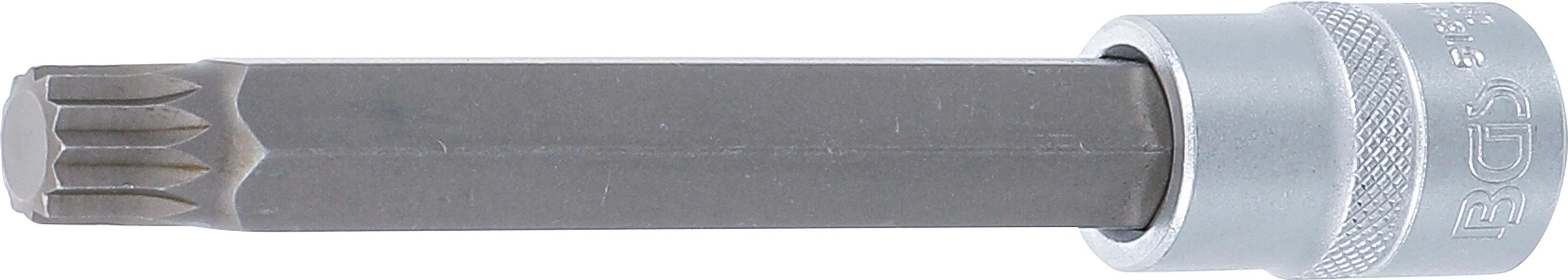 Bit-Einsatz | Länge 140 mm | Antrieb Innenvierkant 12,5 mm (1/2") | Innenvielzahn (für XZN) M14 BGS5184-M14