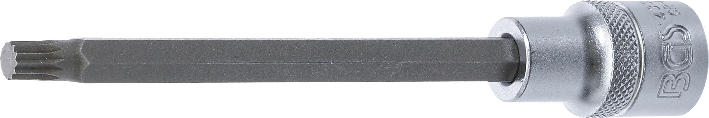 Bit-Einsatz | Länge 140 mm | Antrieb Innenvierkant 12,5 mm (1/2") | Innenvielzahn (für XZN) M8 BGS4332