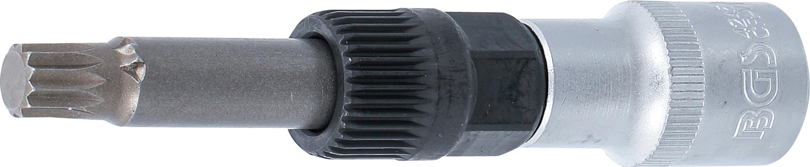 Bit-Einsatz für Lichtmaschine | Antrieb Innenvierkant 12,5 mm (1/2") | Innenvielzahn (für XZN) M10 BGS4245