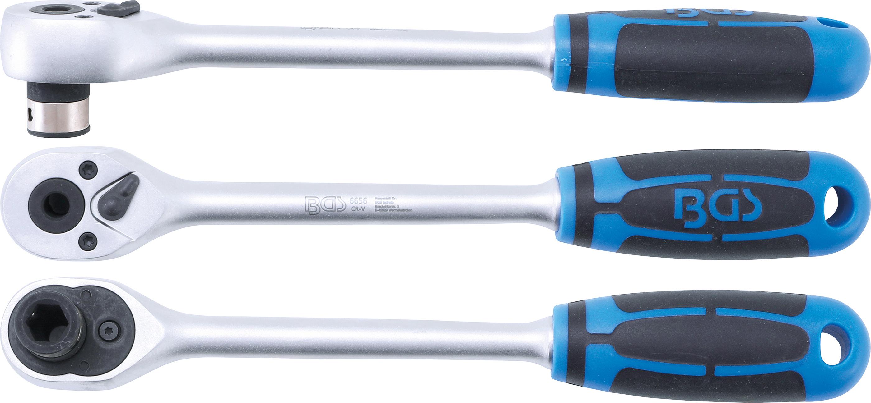 Bit-Knarre | extra lang | Abtrieb Innensechskant 10 mm (3/8") | 240 mm BGS6656