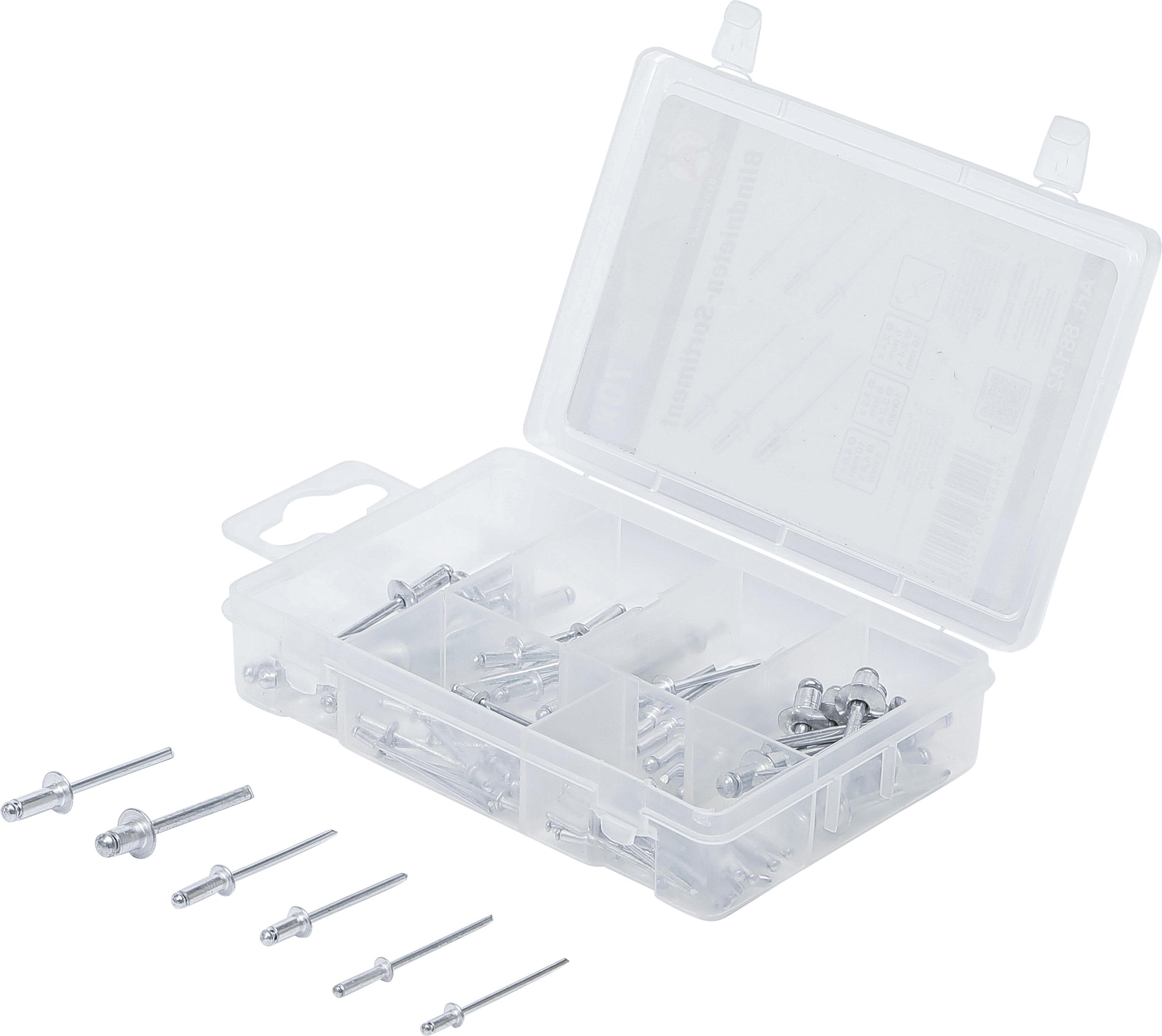 Blindnieten-Sortiment | Ø 2,4 - 4,8 mm | 70-tlg. BGS88142