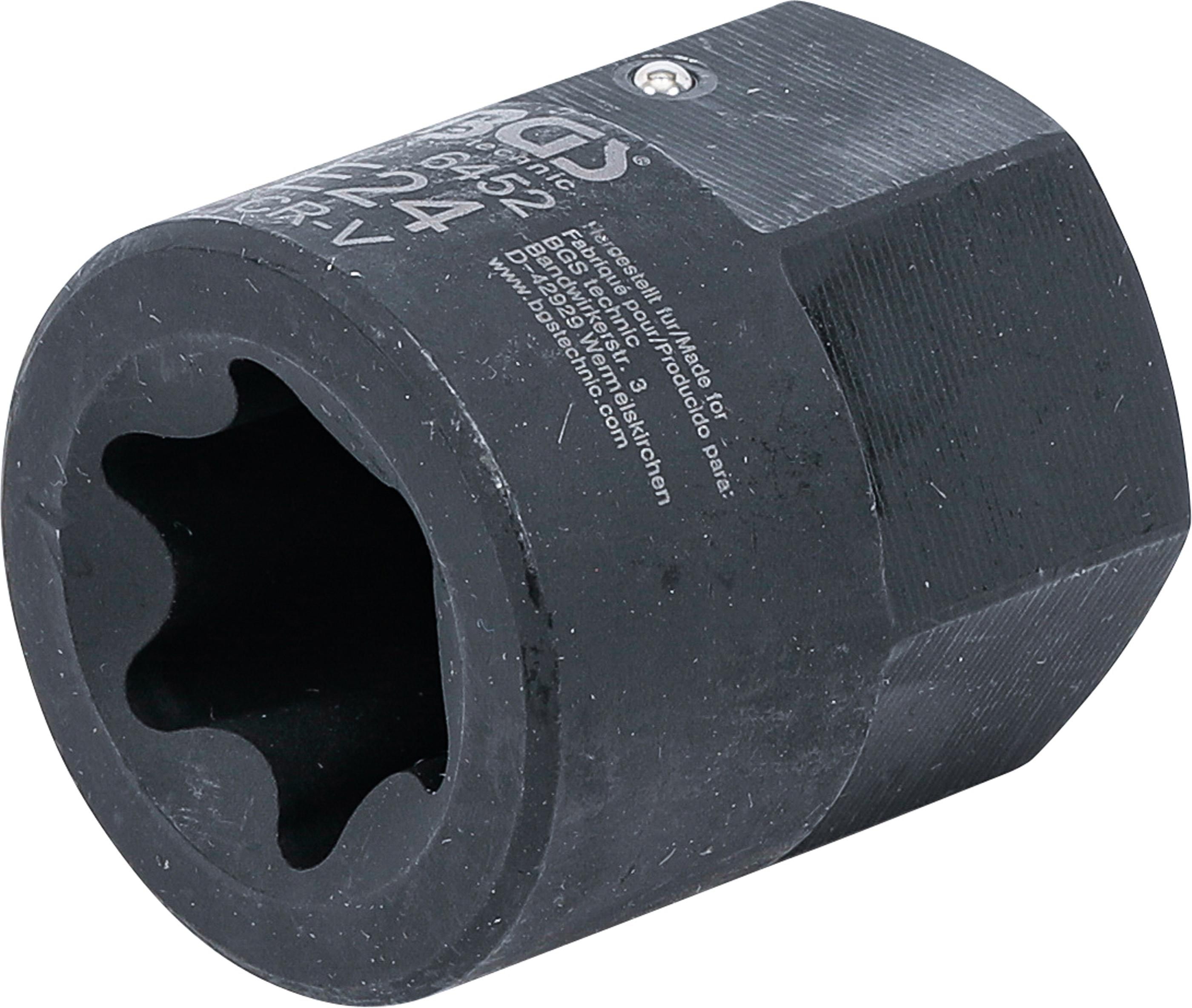 Bremssattel-Einsatz | E-Profil (für Torx) | für MAN TGA | Antrieb Außensechskant 30 mm | SW E24 BGS6452