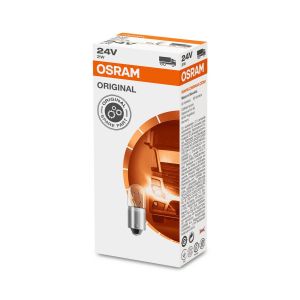 10 OSRAM ORIGINAL METAL BASE Signallampen 24V 2W