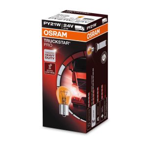 10 OSRAM TRUCKSTAR PRO PY21W Halogen-Signallampen 24V LKW Lampe