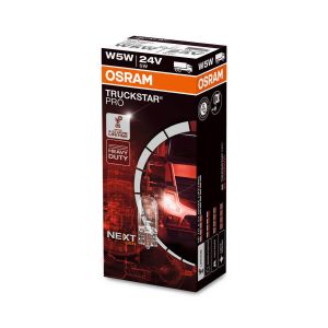 10 OSRAM TRUCKSTAR PRO W5W Halogen-Scheinwerferlampe 24V LKW Lampe