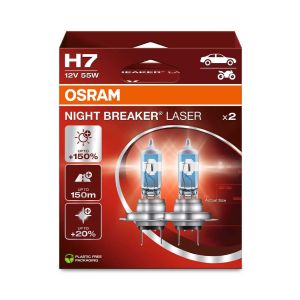 2 OSRAM NIGHT BREAKER LASER H7 Halogen-Scheinwerferlampen 12V PKW