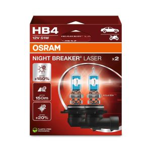 2 OSRAM NIGHT BREAKER LASER HB4 Halogen-Scheinwerferlampen 12V PKW