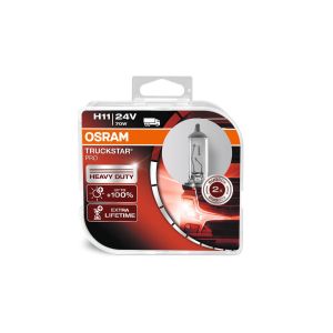 2 OSRAM TRUCKSTAR PRO H11 Halogen-Scheinwerferlampen 24V LKW Lampe