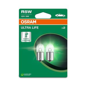 2 OSRAM ULTRA LIFE R5W Halogen Signallampen 50lm 12V 5W