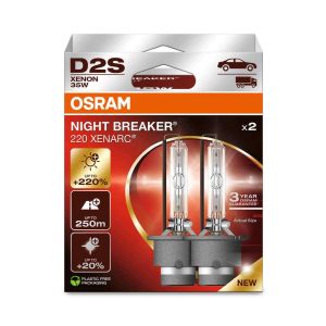 2 OSRAM XENARC NIGHT BREAKER 220 D2S Xenon-Scheinwerferlampen 3200lm