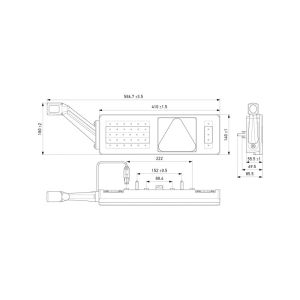 HELLA 2VP 340 970-331 Heckleuchte - LED - 24V