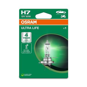 OSRAM ULTRA LIFE H7 Halogen-Scheinwerferlampe 1500km 12V 55W