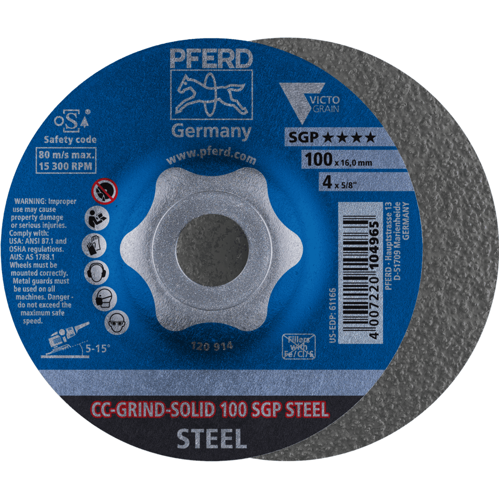 CC-GRIND SOLID 100 SGP STEEL/16 4007220104965