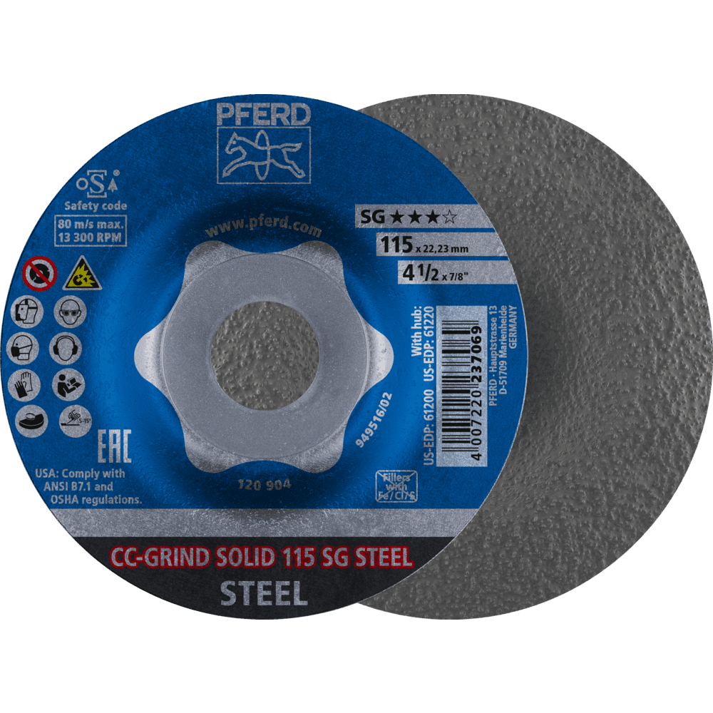 CC-GRIND SOLID 115 SG STEEL 4007220887059