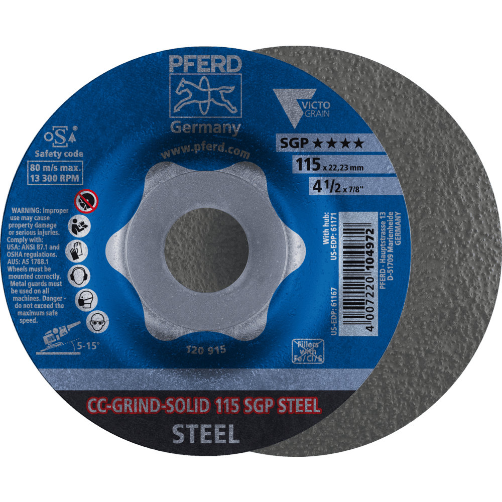 CC-GRIND SOLID 115 SGP STEEL 4007220104972
