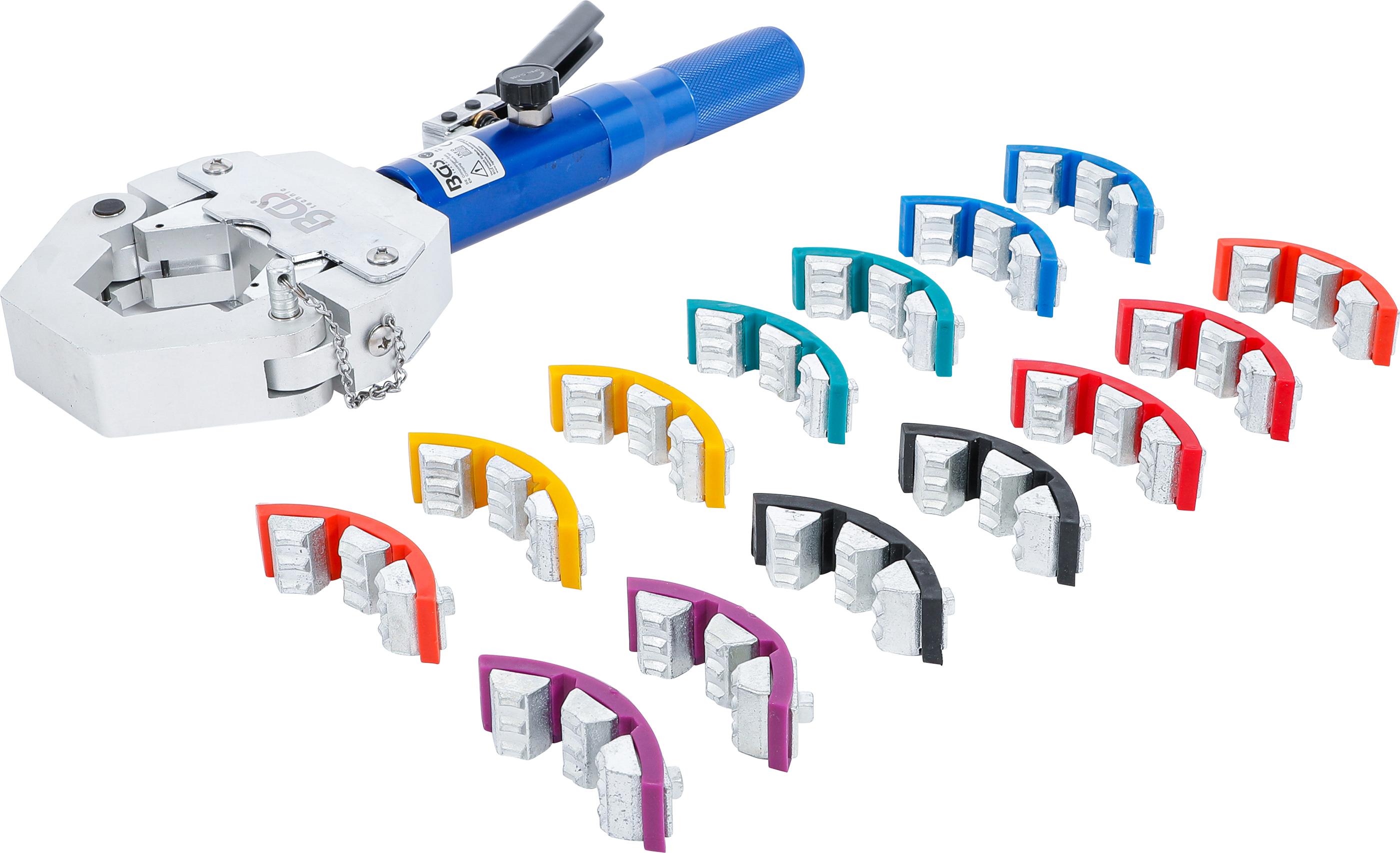 Crimpzangen-Satz | hydraulisch | für Pressanschlüsse an Schlauchleitungen BGS72093