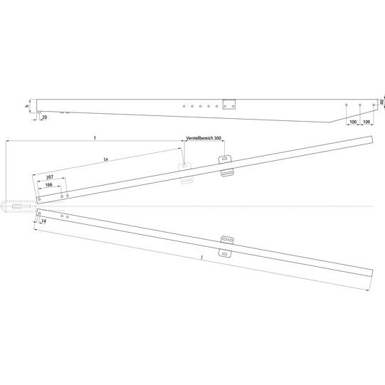 Deichselholme (Zuggabeln) ZG 3500, 2500 mm lang 120318436 Suer